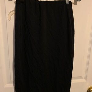 Black pencil stretchy skirt